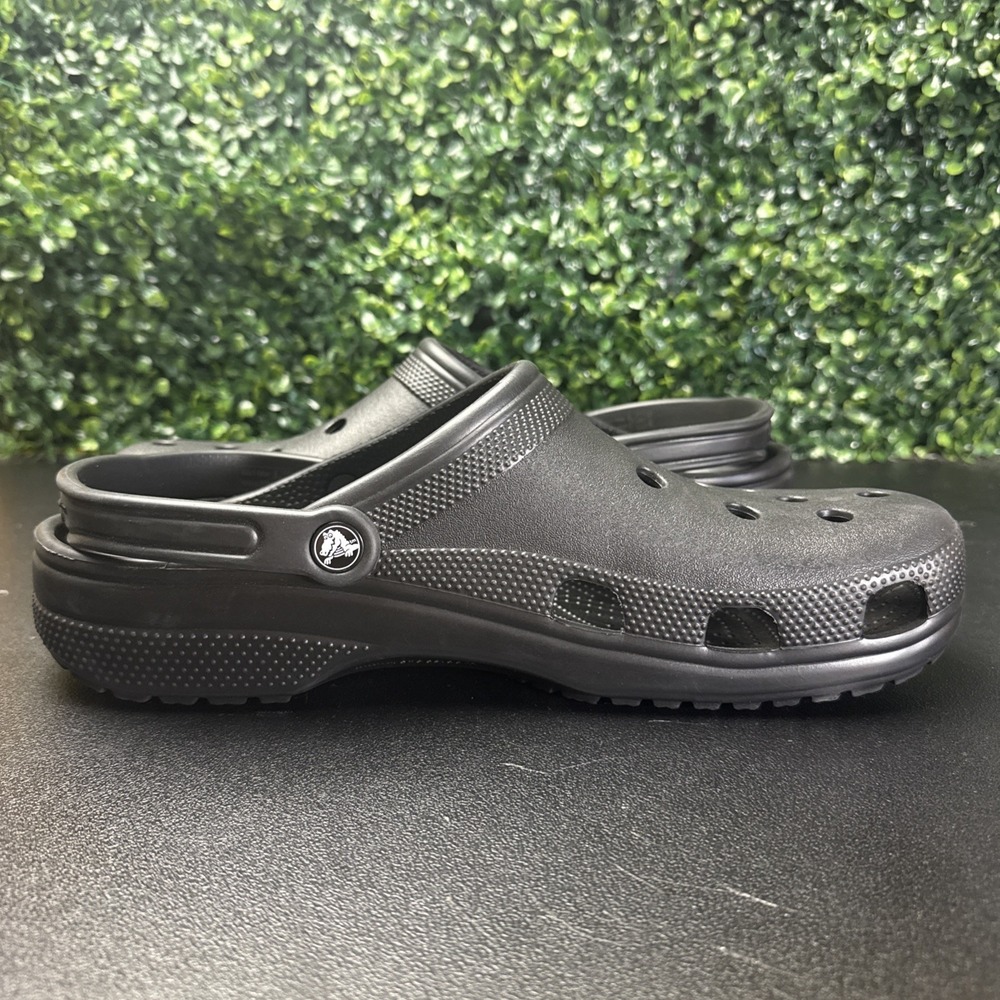 CROCS Classic Black UNISEX Men's Ultra Light Water-Friendly Sandals Size 13 - Picture 6 of 9